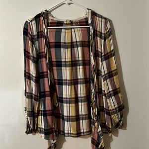 Roxy Plaid Long Sleeve Shirt
